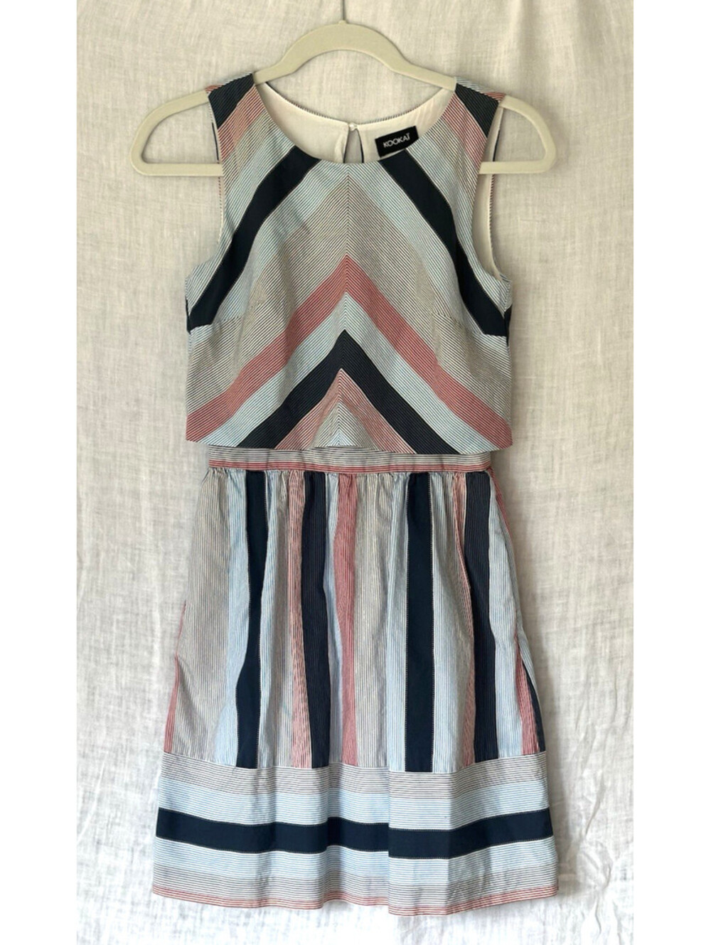Kookai  Mini Dress Size 34/US 2 Sleeveless with attached over top, side pockets